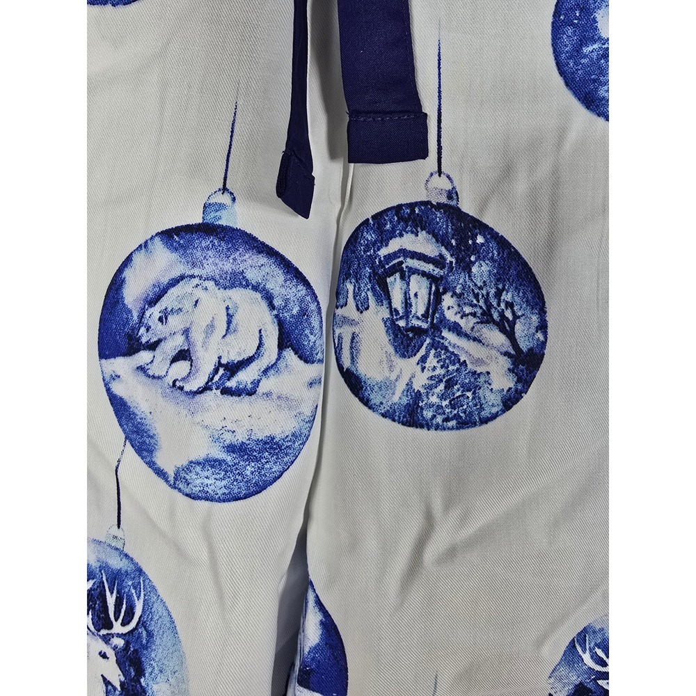 Cyberjammies Womens Blue White Christmas Ornament Pajama Pants Size 8 Medium NEW - Picture 10 of 12